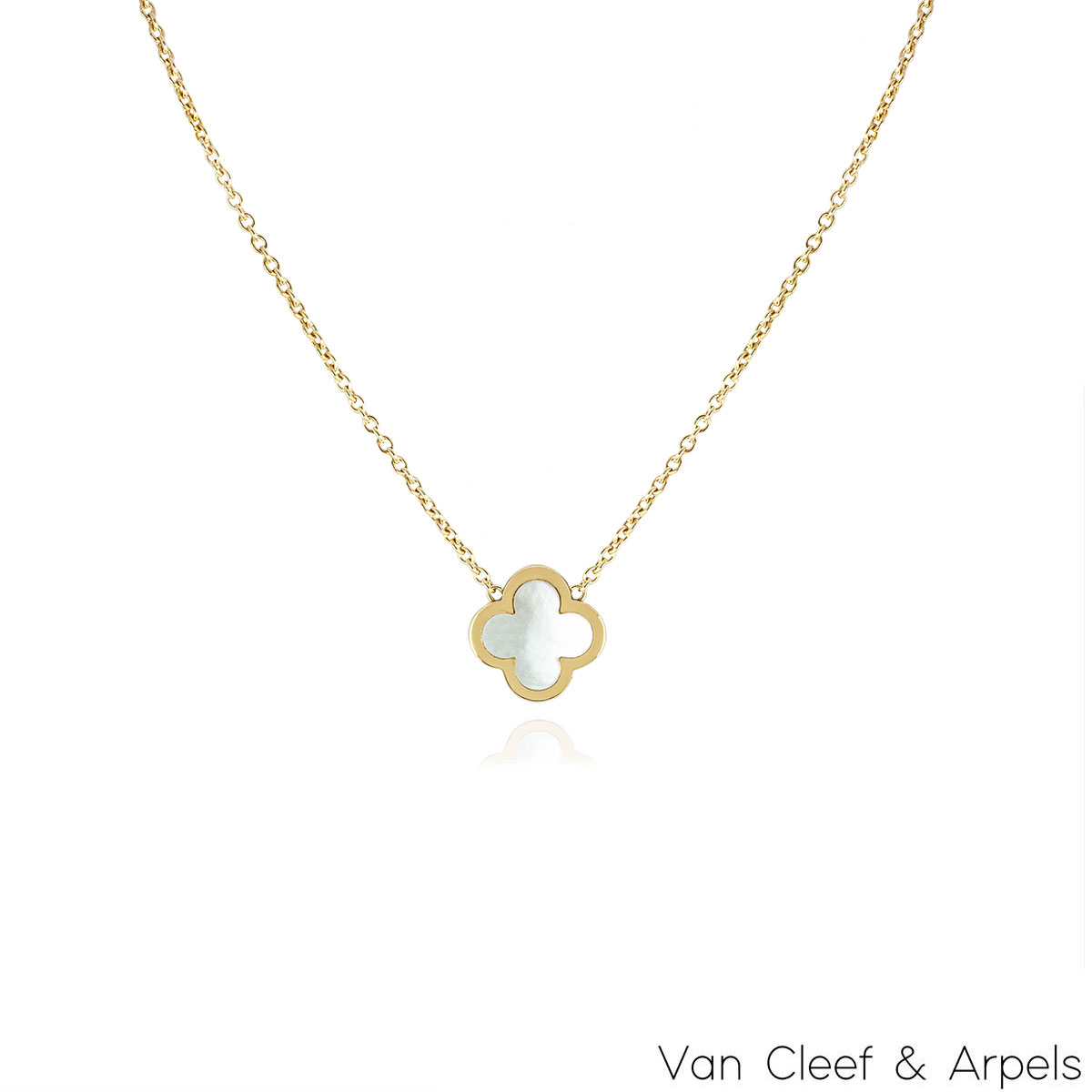 Van cleef white on sale necklace